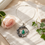 Emerald Butterfly Necklace