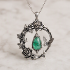 Emerald Butterfly Necklace