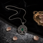 Emerald Tree of Life Necklace