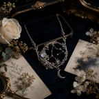 Moonstone Crescent Moon Necklace