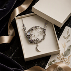 Moonstone Crescent Moon Necklace