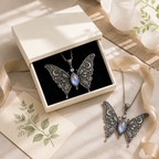 Celestial Butterfly Moonstone Necklace