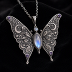 Celestial Butterfly Moonstone Necklace