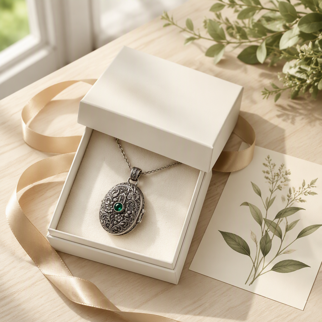 Victorian Secret Garden Locket Necklace