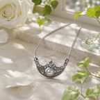Moon Crown Pearl Necklace