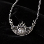 Moon Crown Pearl Necklace