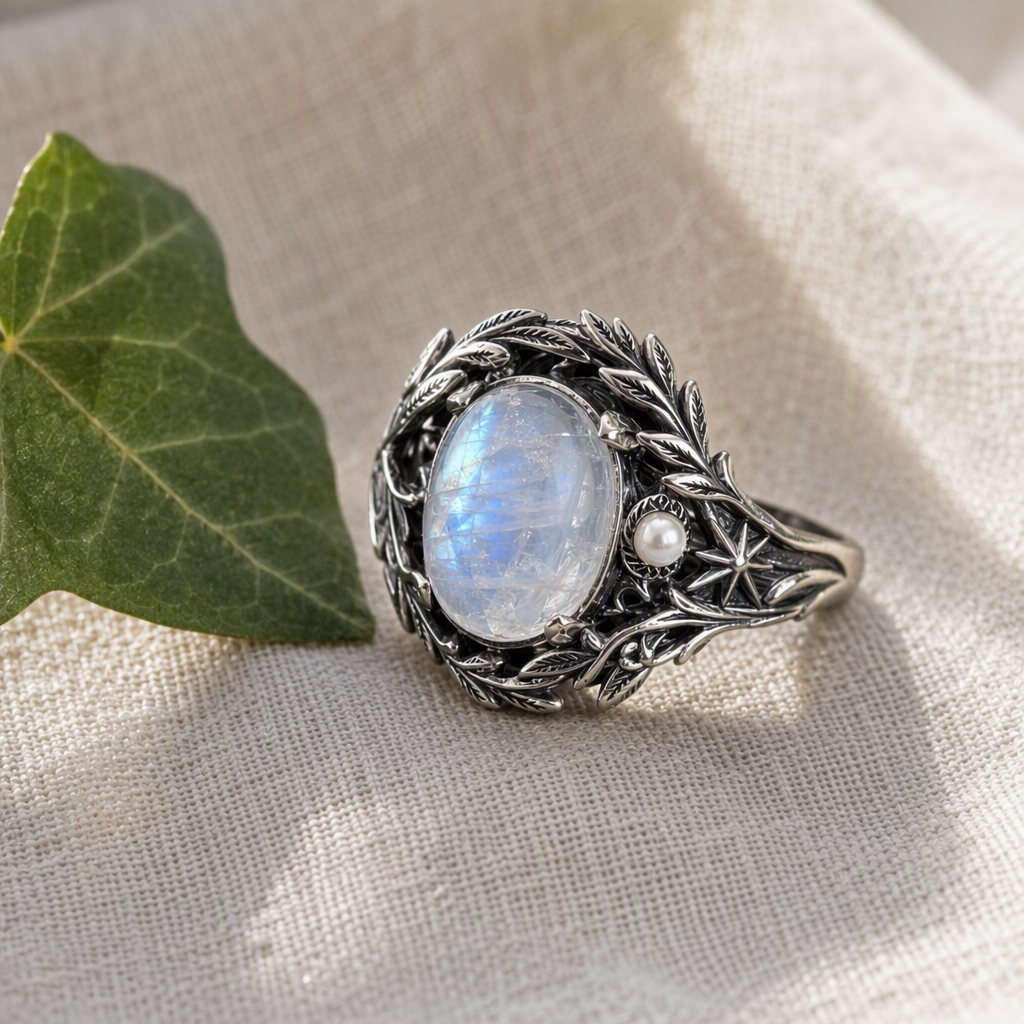 Moonstone Goddess Ring