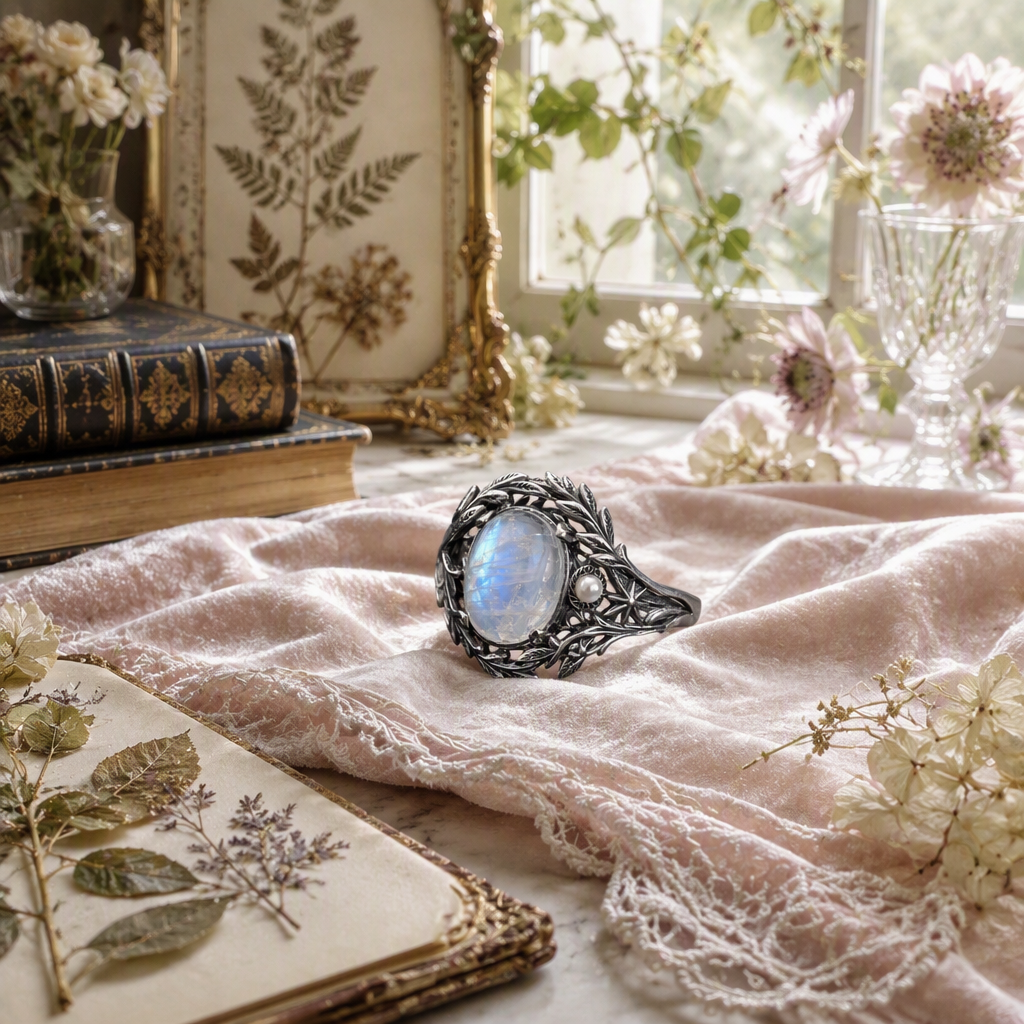 Moonstone Goddess Ring