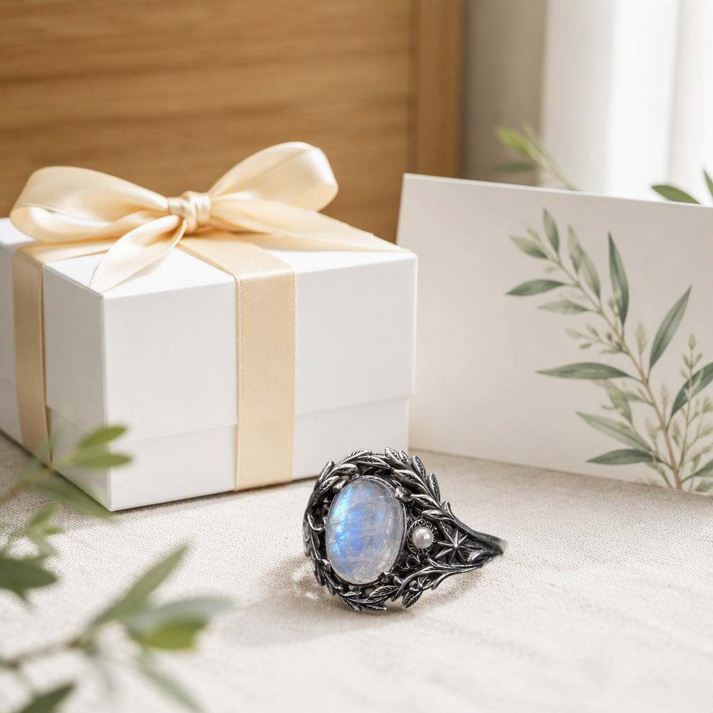 Moonstone Goddess Ring