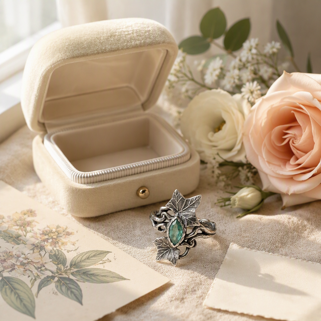 Emerald Ivy Ring