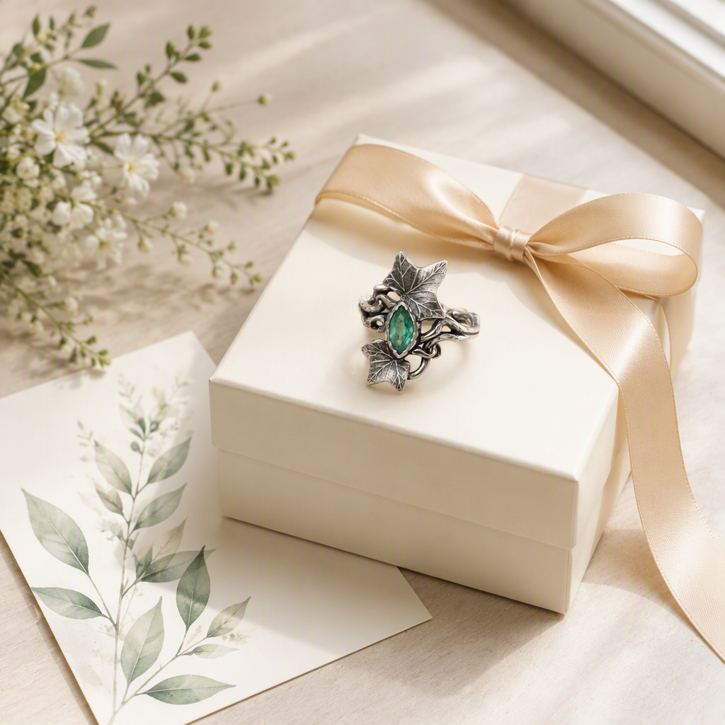Emerald Ivy Ring