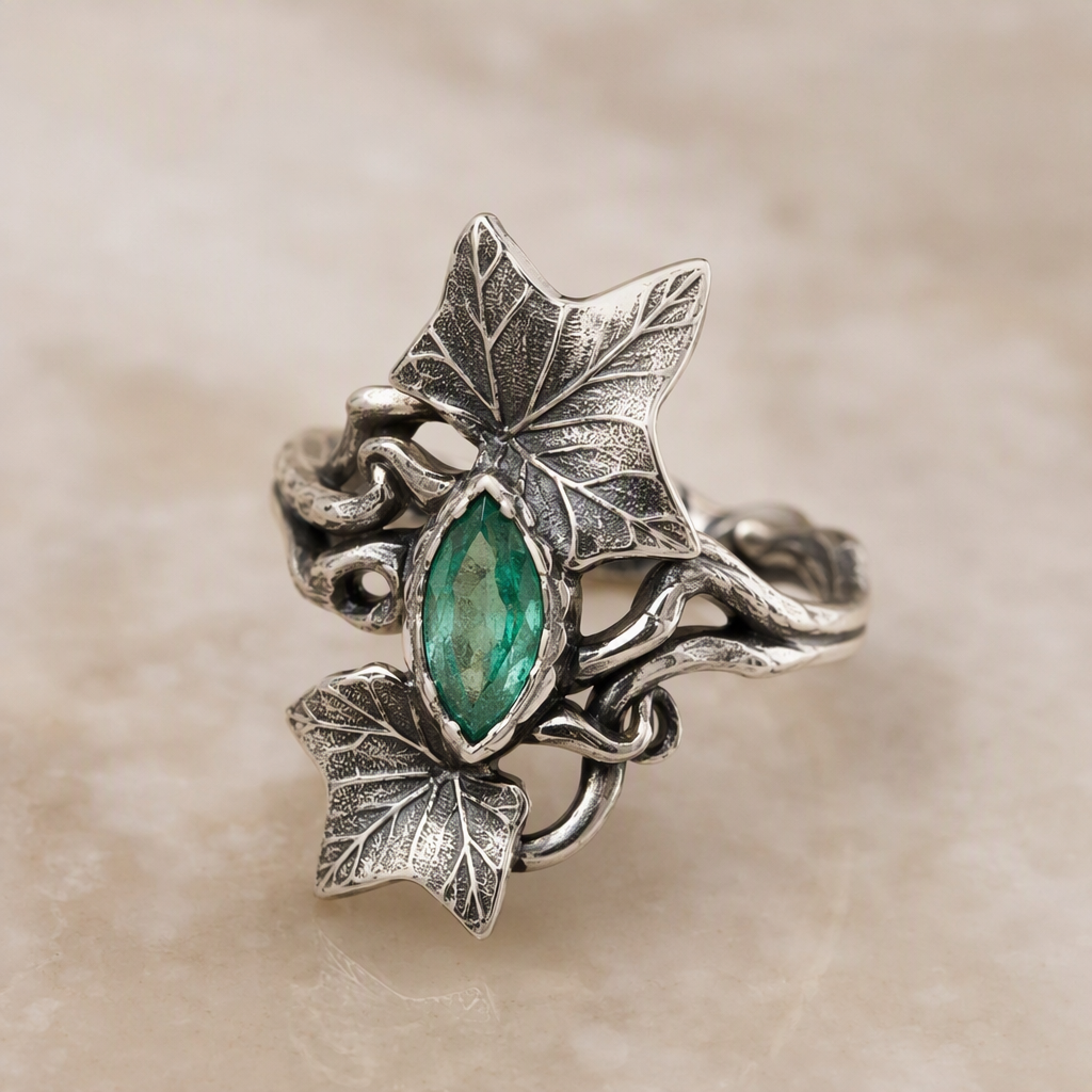 Emerald Ivy Ring
