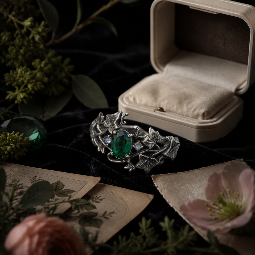 Emerald Ivy Vine Ring
