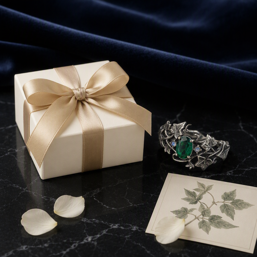 Emerald Ivy Vine Ring
