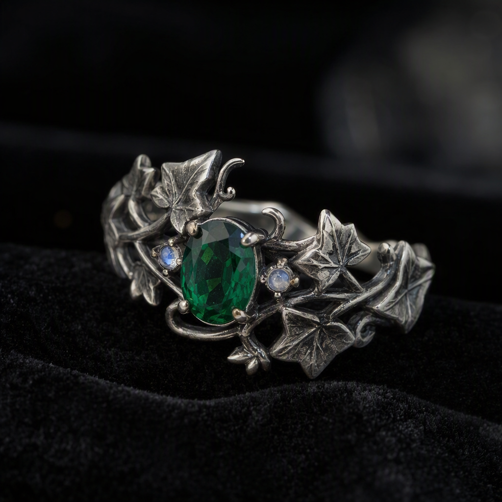 Emerald Ivy Vine Ring