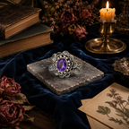 Victorian Amethyst Flower Ring