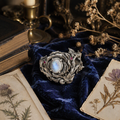 Moonstone Rose Crown Ring