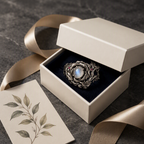 Moonstone Rose Crown Ring