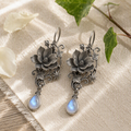 Moonstone Magnolia Earrings