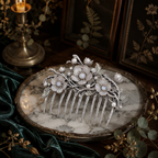 Moonstone Pearl Bridal Hair Comb